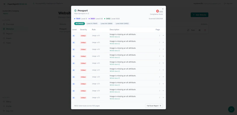 ADA & EAA Compliance screenshot 2