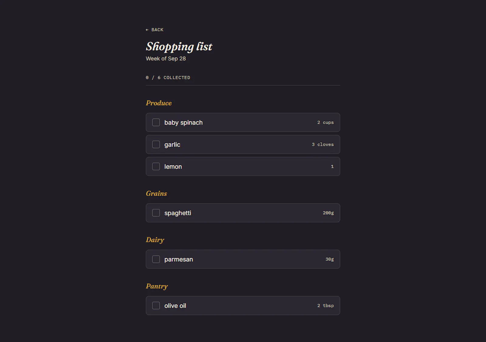 Mood Based Meal Planner screenshot 3