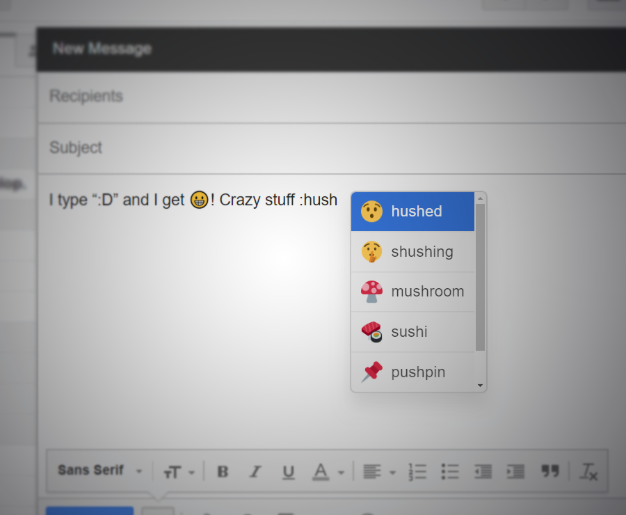 Smiley Caret for Chrome gallery image