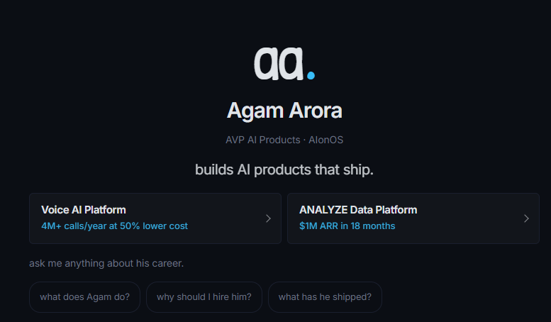 AI Resume - for the agent-to-agent web