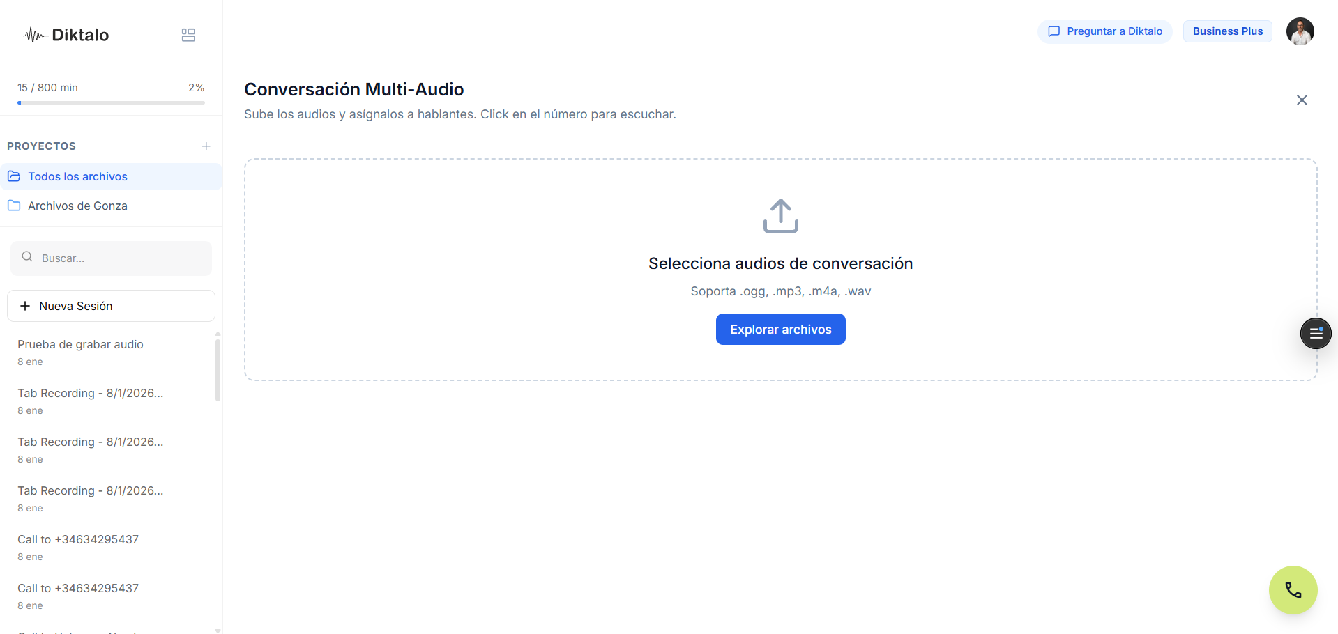 Diktalo - Screenshot 2 showing product features and functionality
