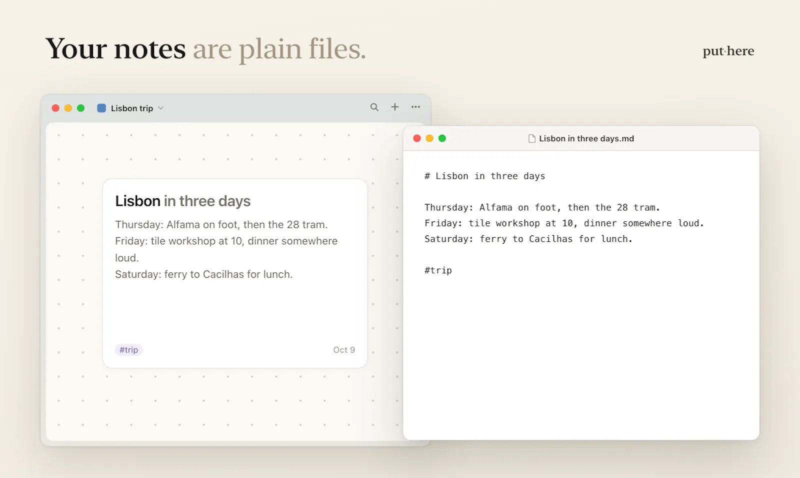put·here screenshot 5