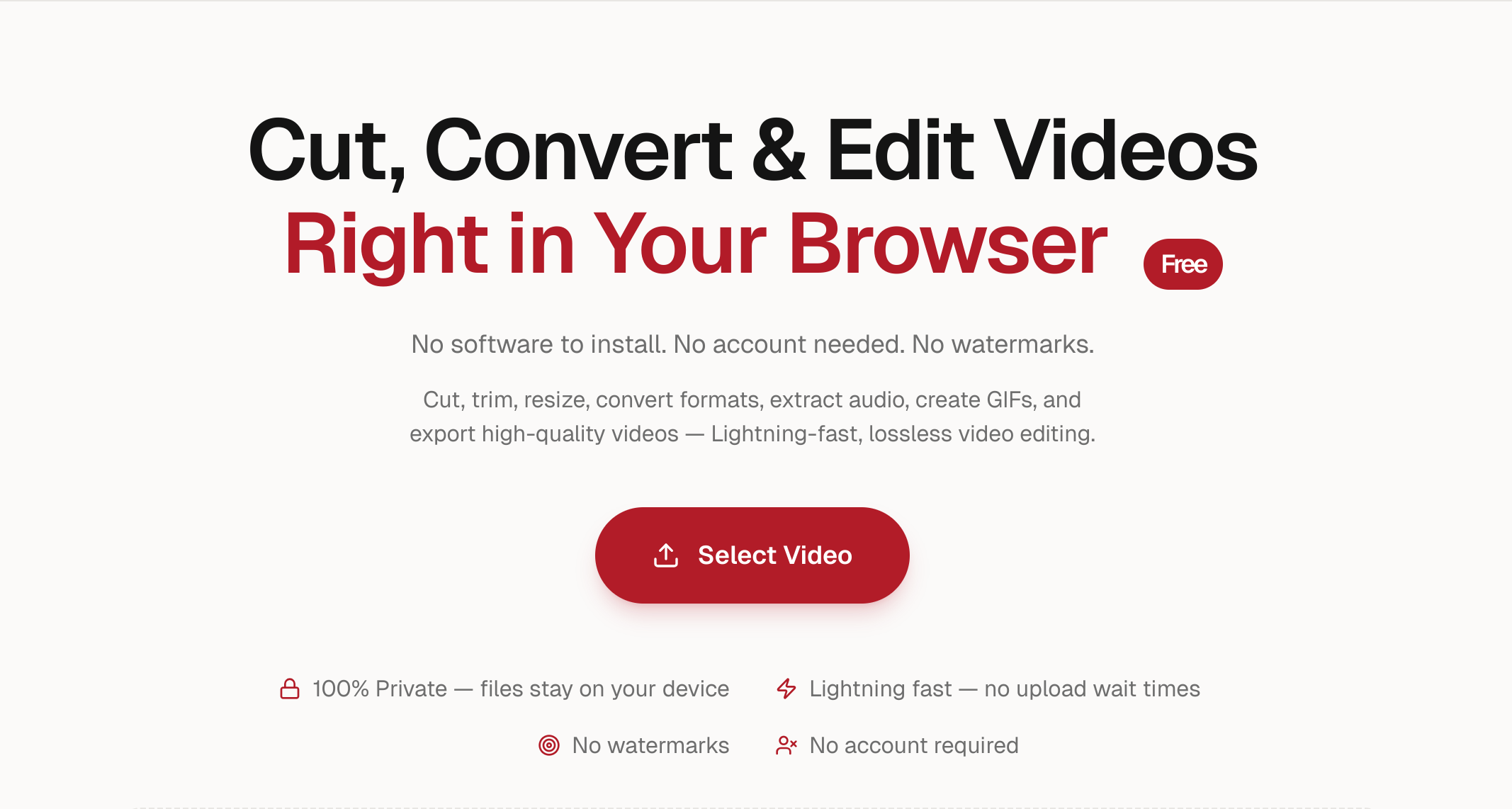 Qcut - Main product screenshot demonstrating key features and user interface
