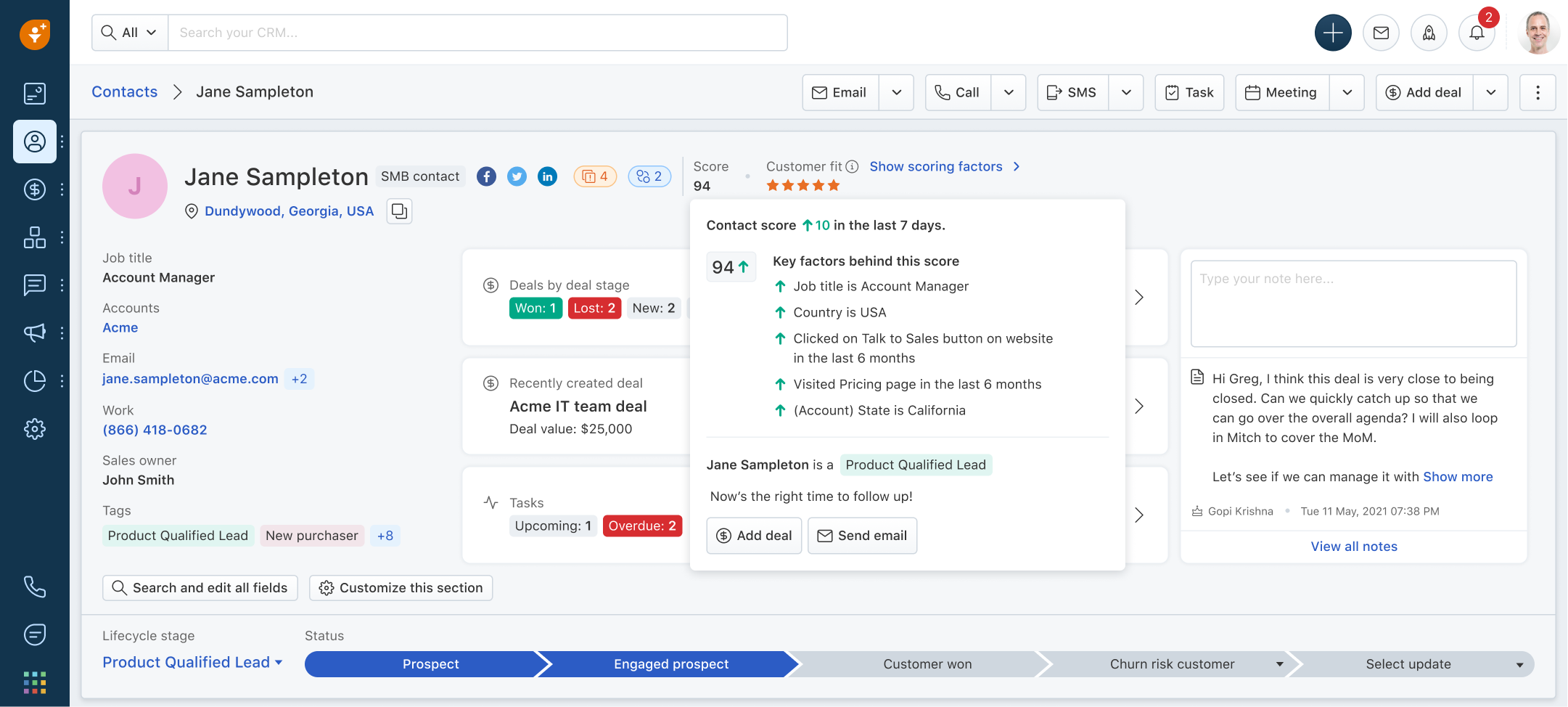 Freshsales CRM - Ein kostenloser CRM, um Ihr Geschäft auszubauen Medien 1