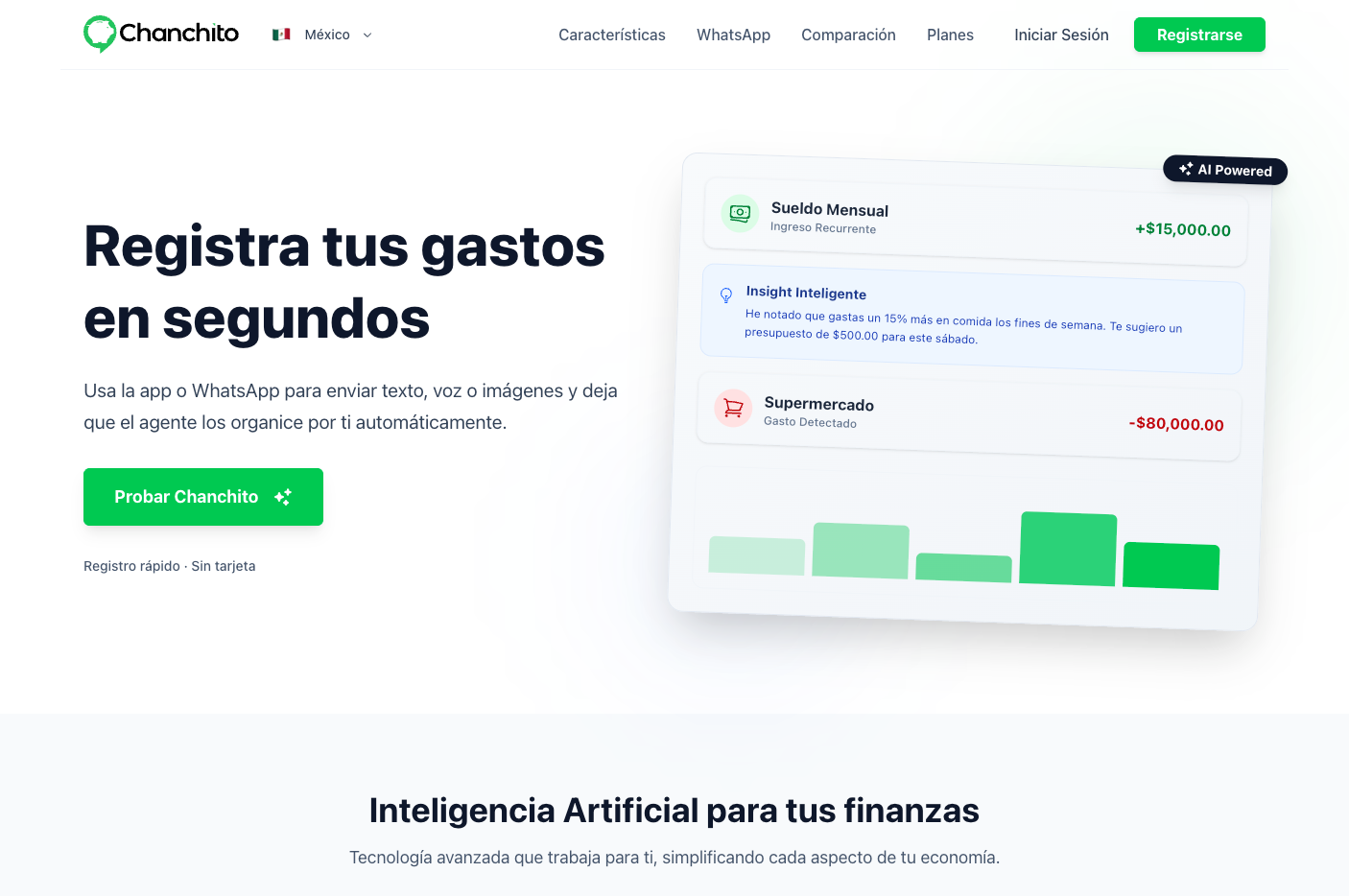 Chanchito - Main product screenshot demonstrating key features and user interface
