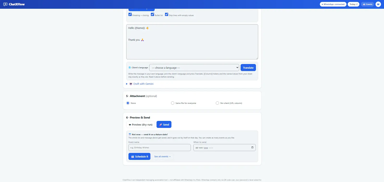 ChatXFlow screenshot 2