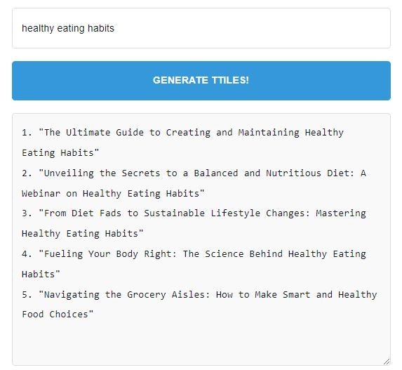 Webinar -titels generator media 2
