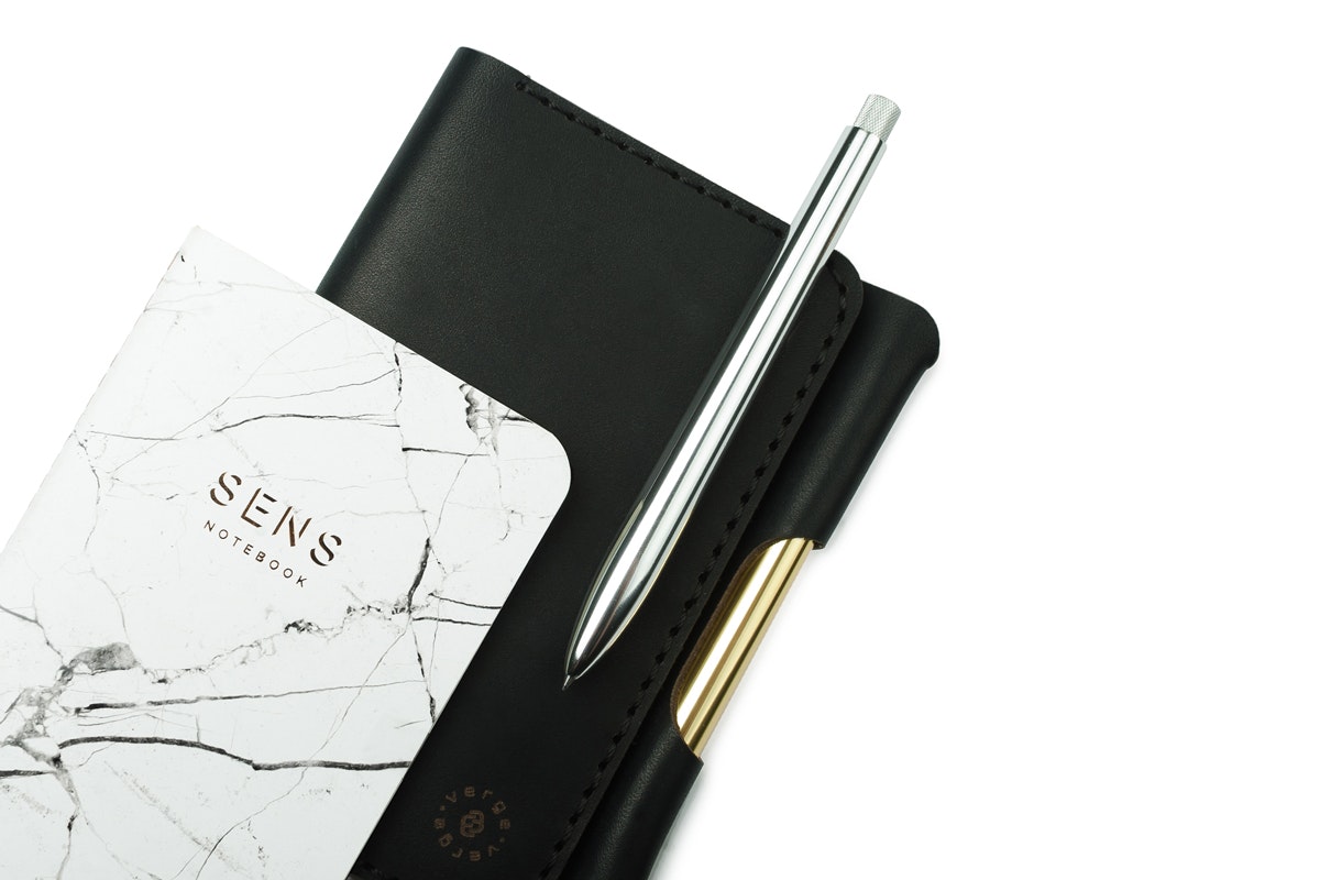 Pen + notebook + leather cover = your ideal pocket assistant gallery image