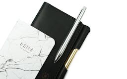 Pen + notebook + leather cover = your ideal pocket assistant media 3