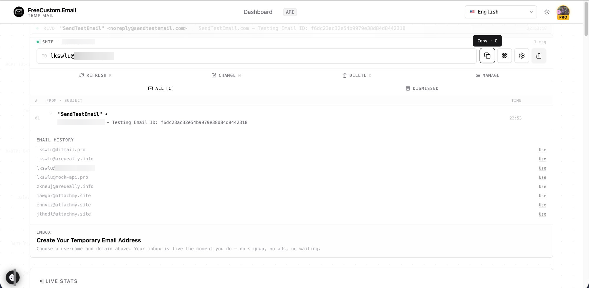 FCE - Temporary and disposable email gallery image