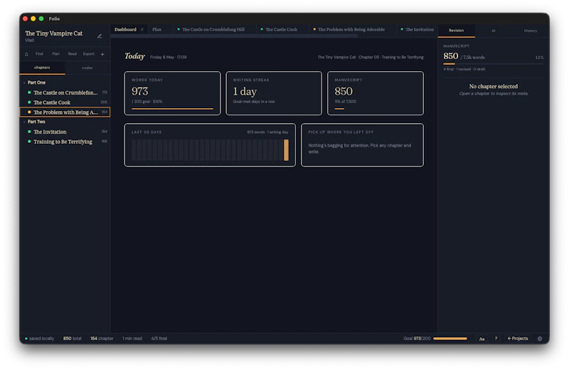 Folio Dark Muse screenshot 2