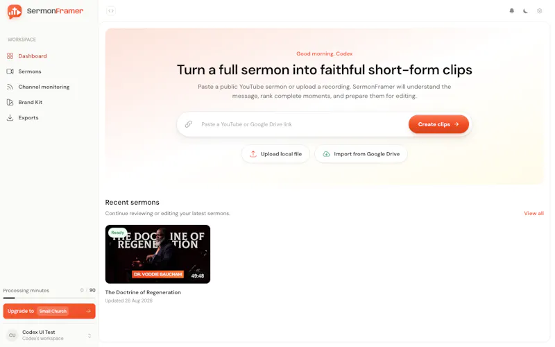 SermonFramer screenshot 2