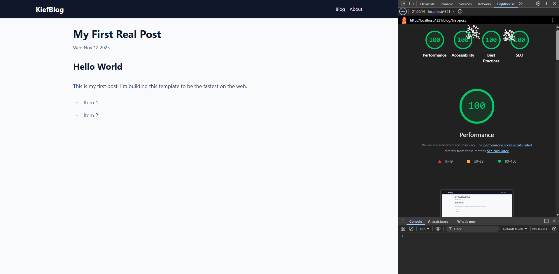 Premium Astro Blog Template gallery image