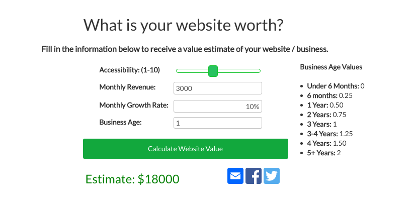 Zaagy Website Pricing Calculator gallery image