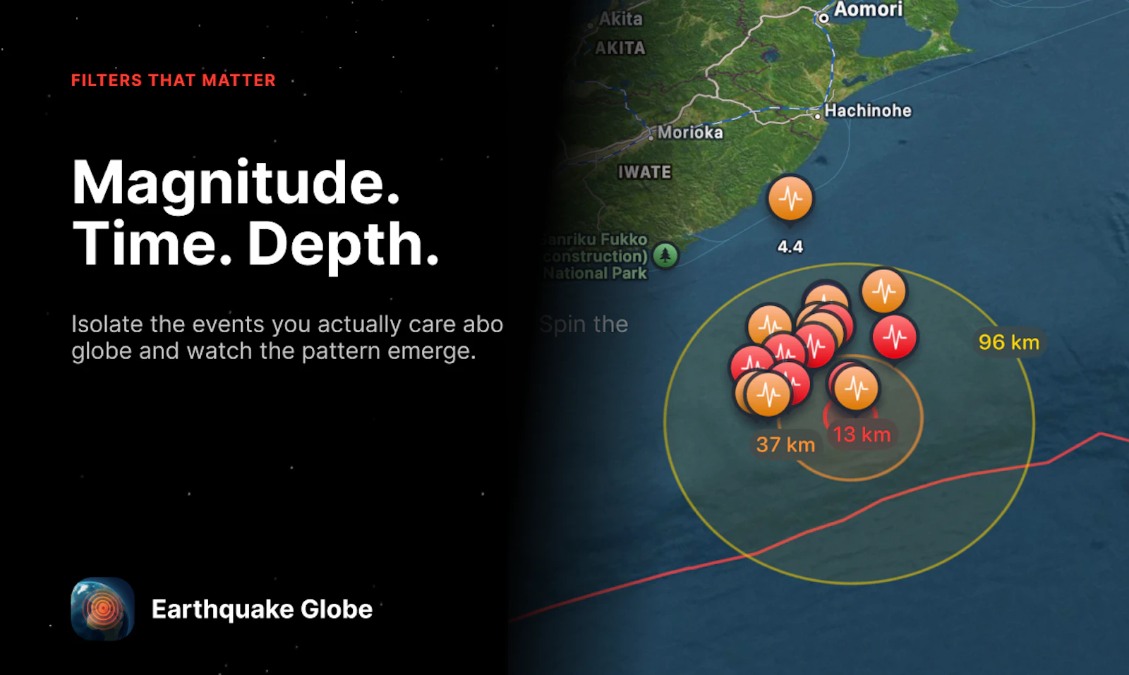 Earthquake Globe screenshot 2