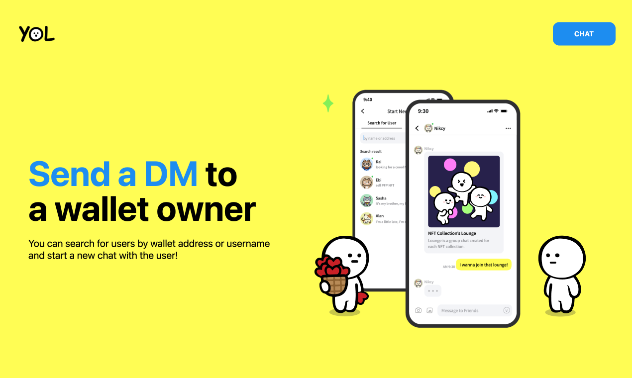 Способ - Web3 Messenger, DM до владельца кошелька медиа 3