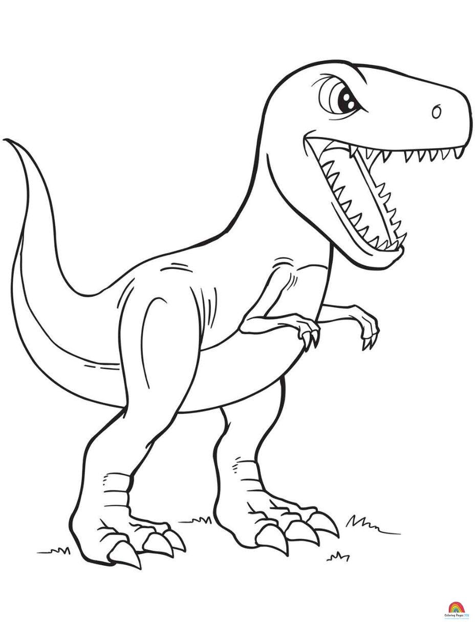 Dinosaur coloring pages for kids