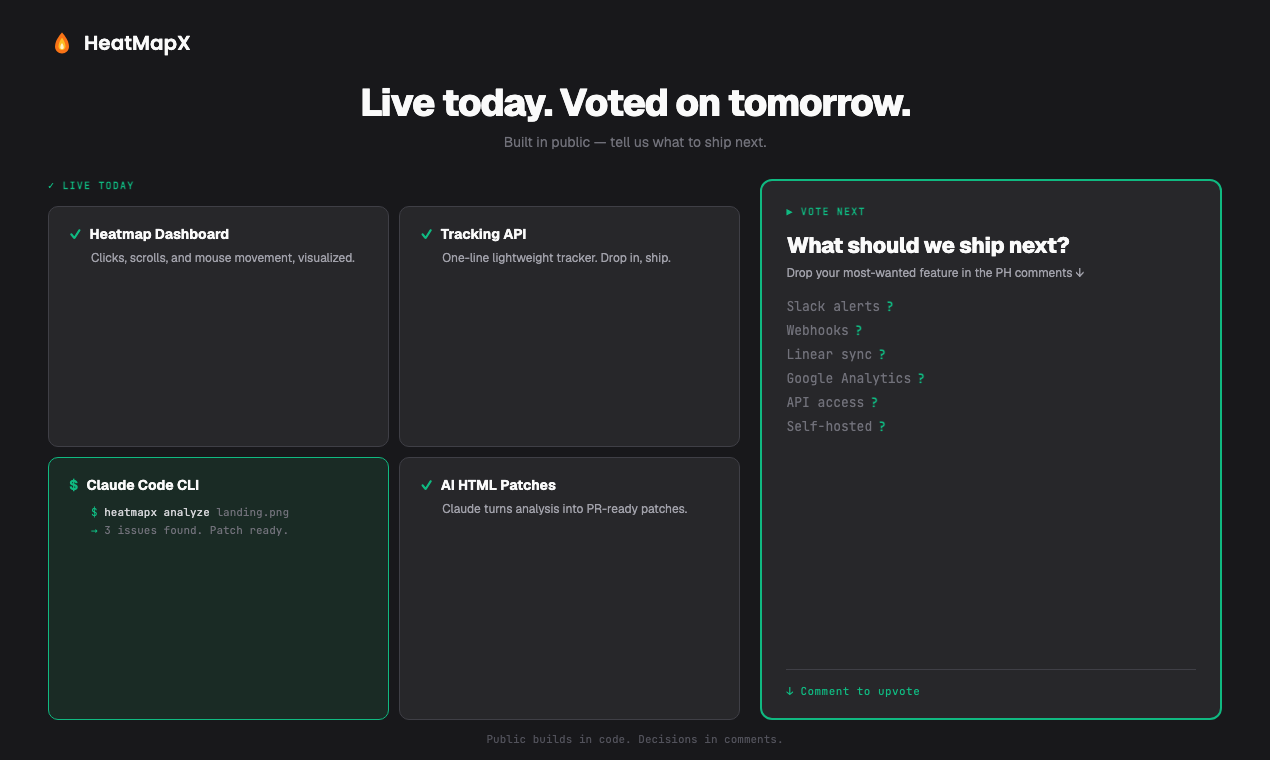 HeatMapX — Heatmaps from Claude Code gallery image