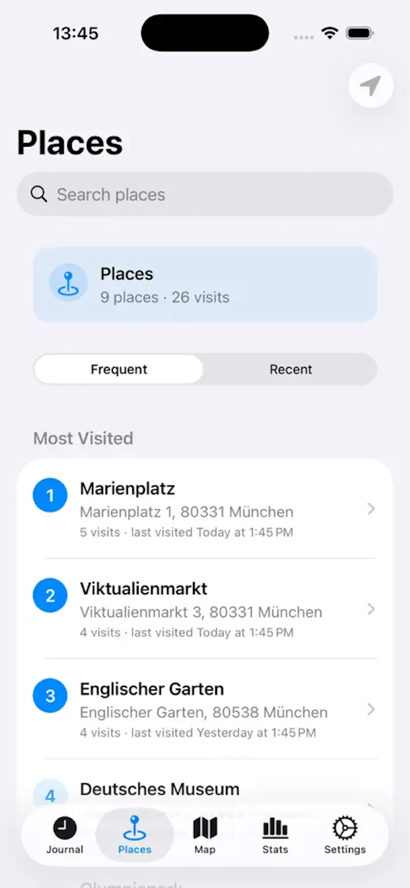 Been - Your Private Location Log screenshot 2