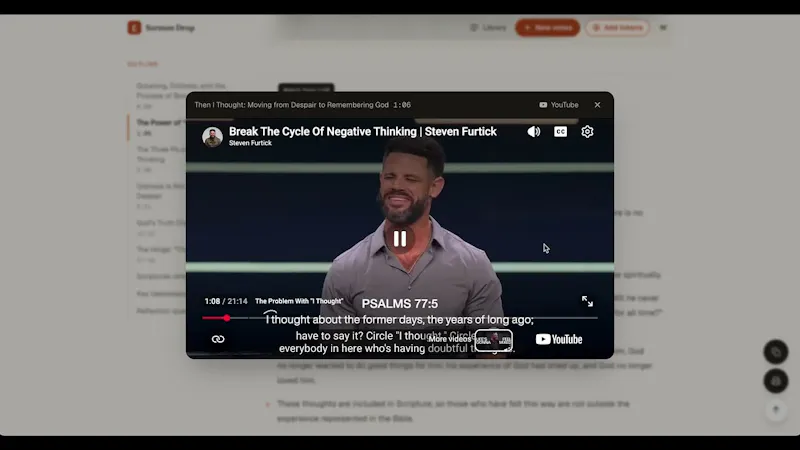 SermonDrop screenshot 1 (video preview)