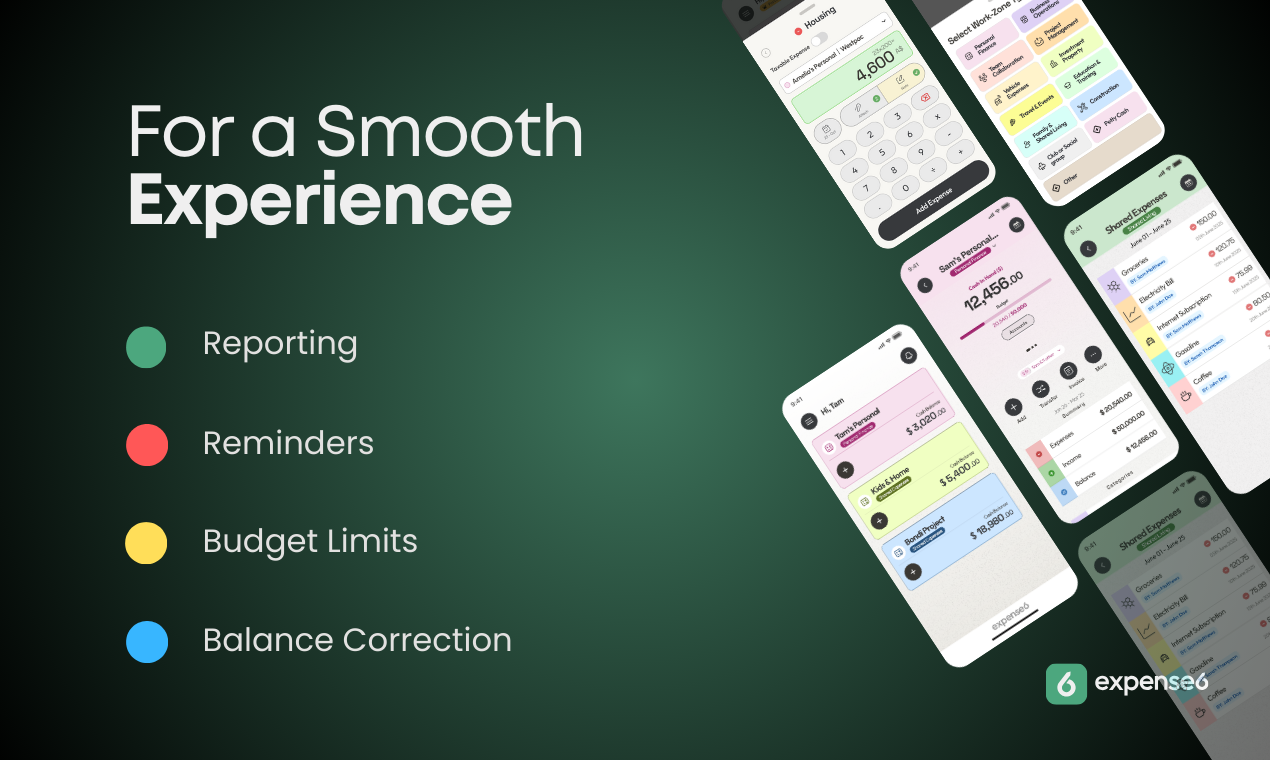 Expense6 - Screenshot 4 showing product features and functionality