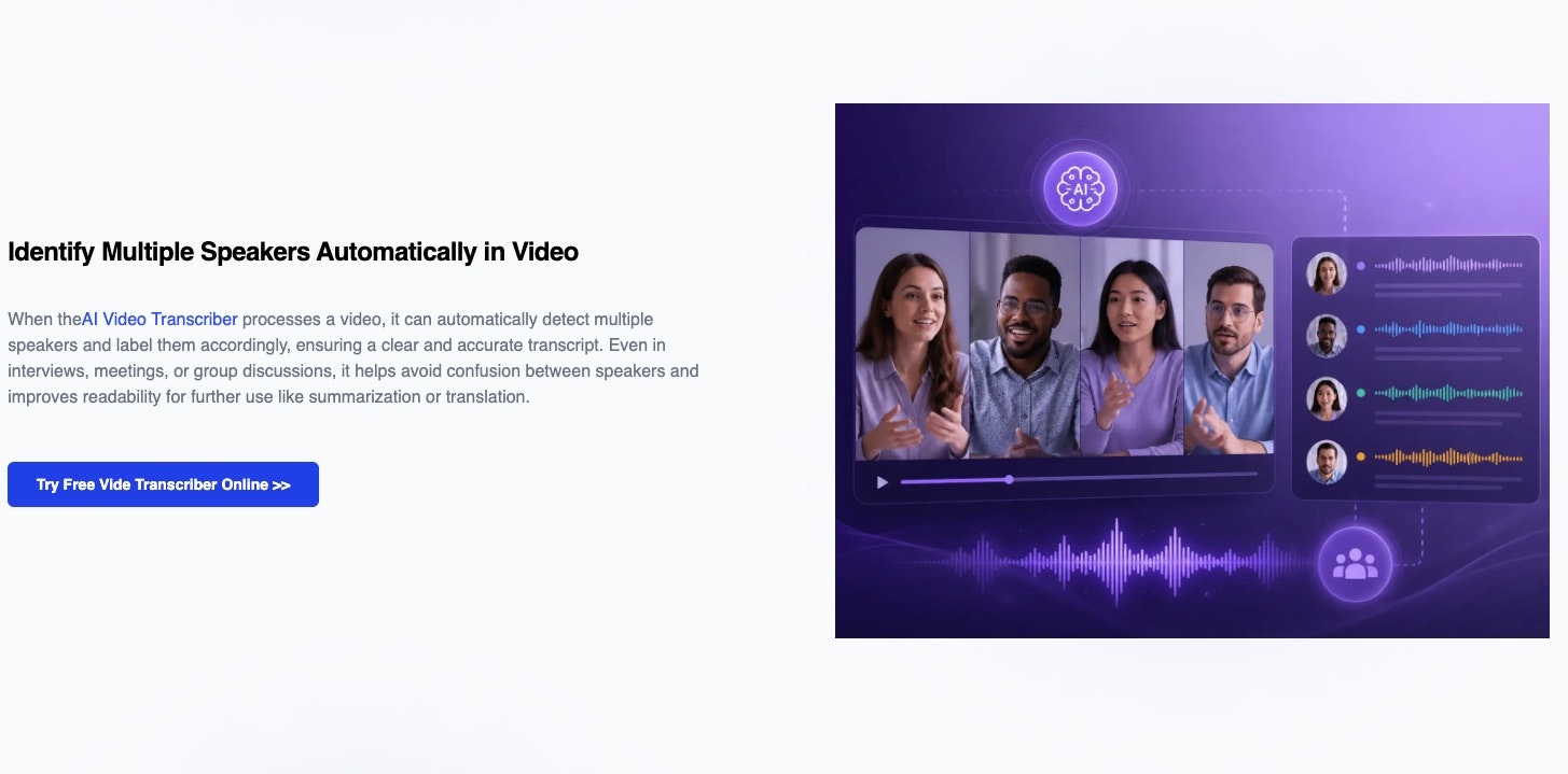 AI Video Transcriber gallery image