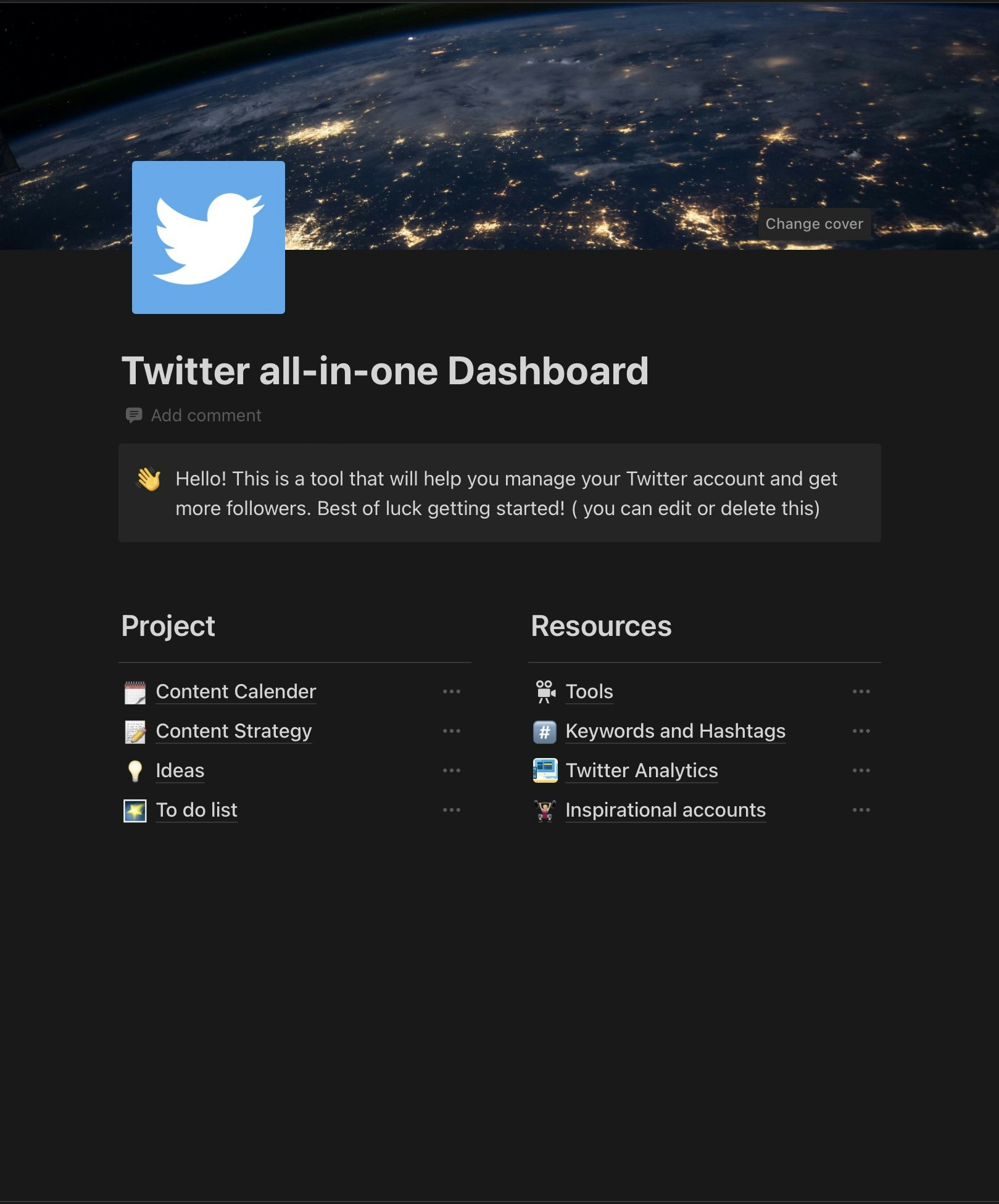 Twitter all-in-one dashboard