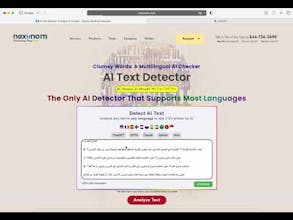Clumsy Words AI Text Detector by Nexunom gallery image