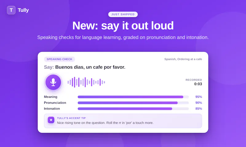 Tully Courses screenshot 4