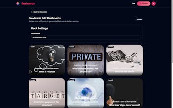 flashcards from dollyland.ai gallery image