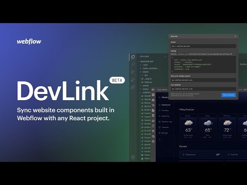 startuptile Webflow DevLink-Use Webflow to build React & Web components visually