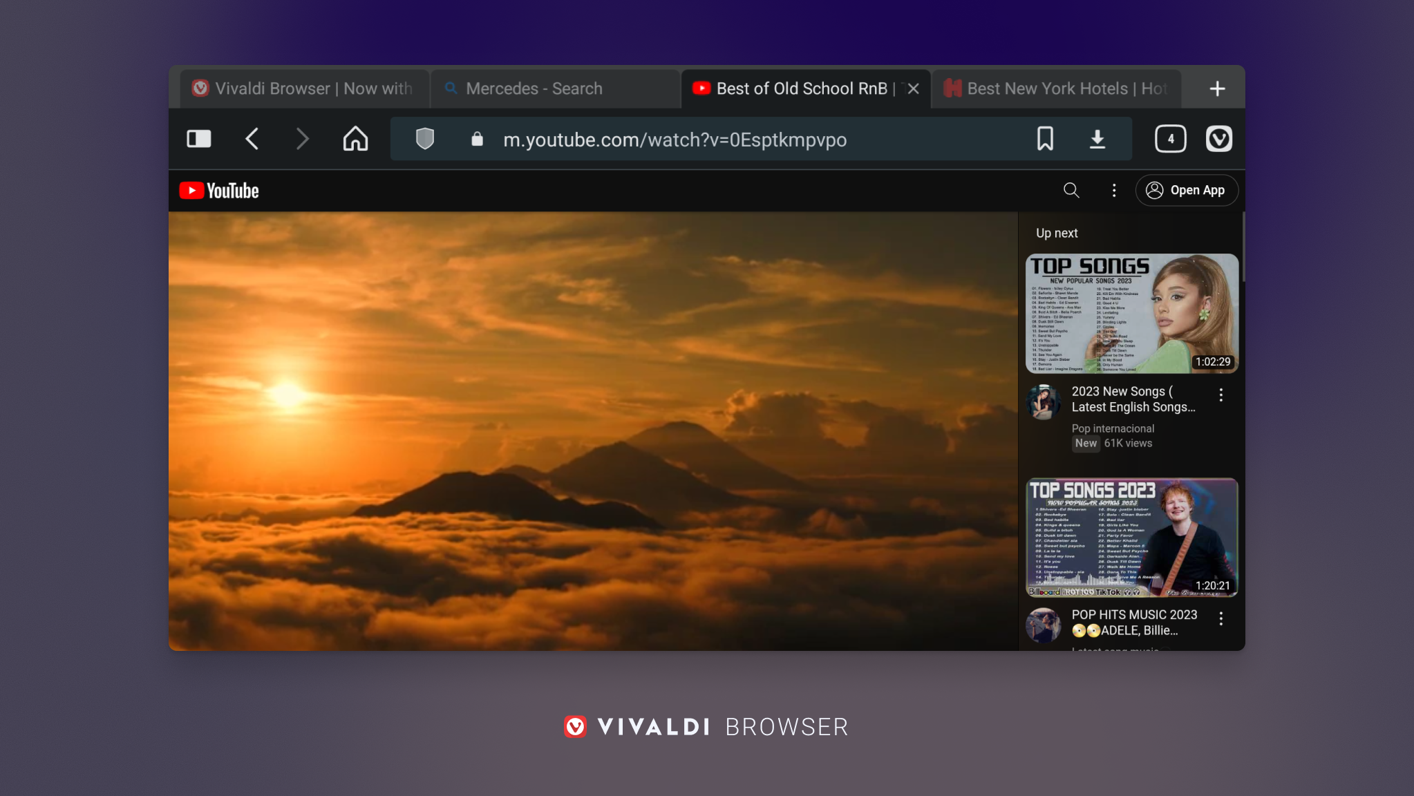 Vivaldi -browser media 3