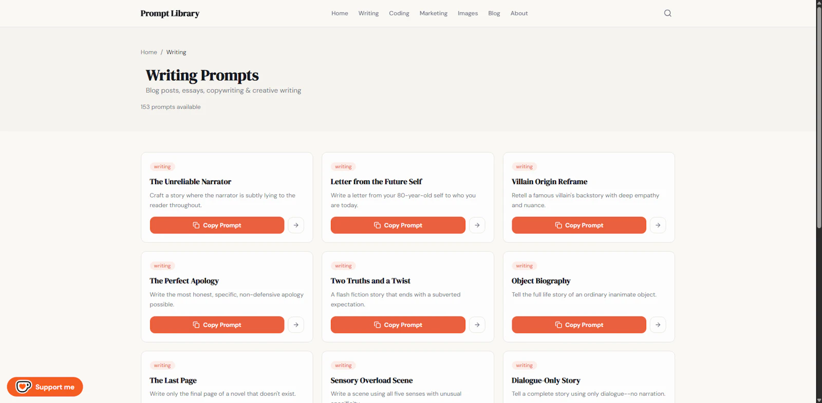 Prompt Library screenshot 2