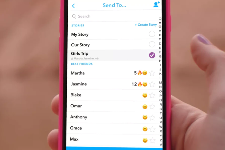Snapchat Custom Stories