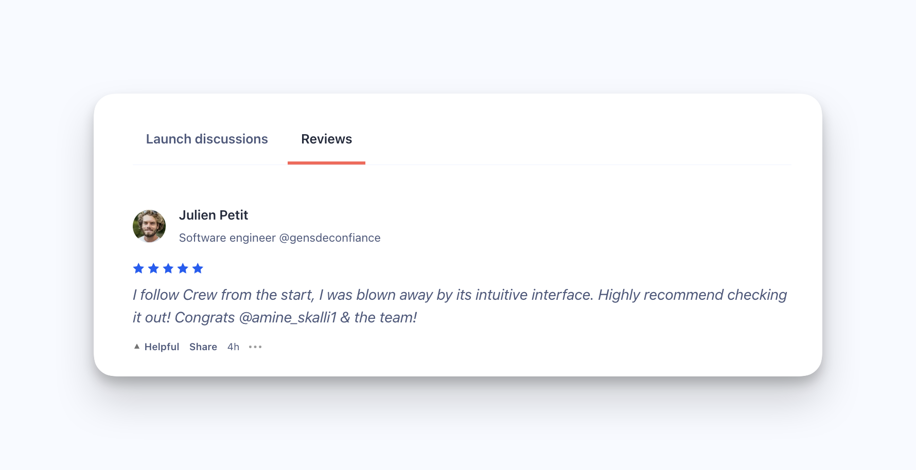 launch discussion and reviews