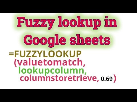 Fuzzy Lookup for google sheets gallery image