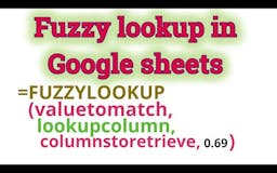 Fuzzy Lookup for google sheets media 1