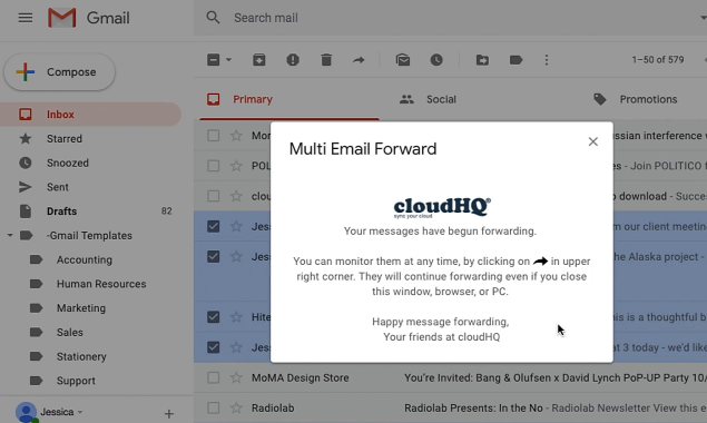 Multi Email Forward by cloudHQ 2.0 Image