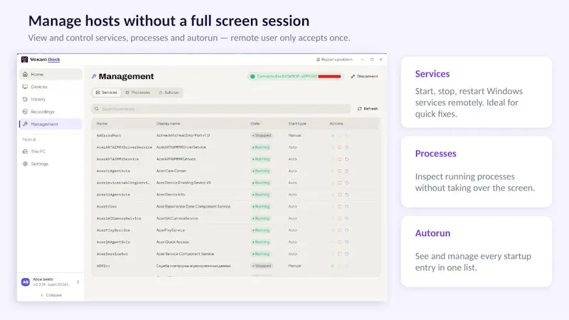 Vexaro Desk screenshot 5