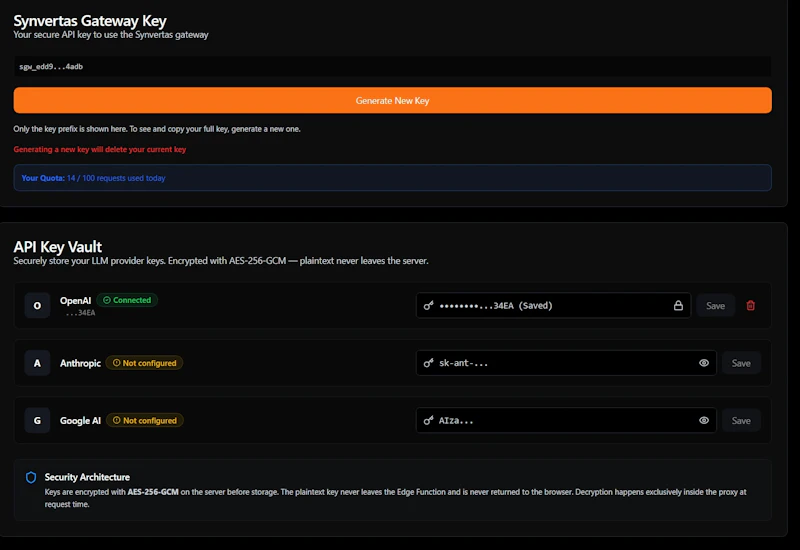 Synvertas screenshot 2