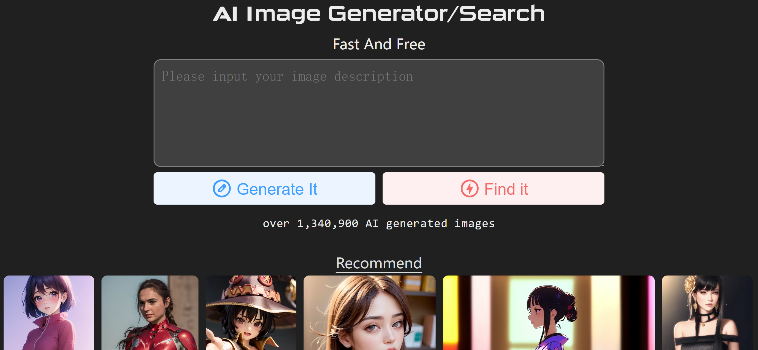 AI -afbeeldingsgenerator/zoeken - Gratis en gemakkelijk om door AI gegenereerde afbeeldingen te krijgen media 1