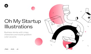 Oh My Startup Illustrations gallery image