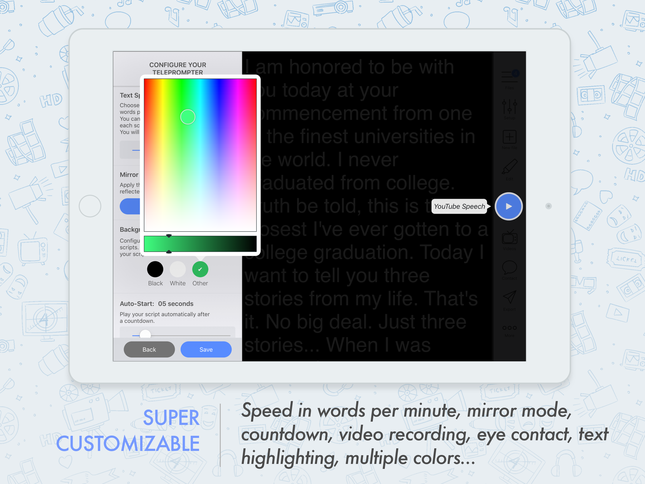 Green Screen Teleprompter by Prof. Hornet gallery image