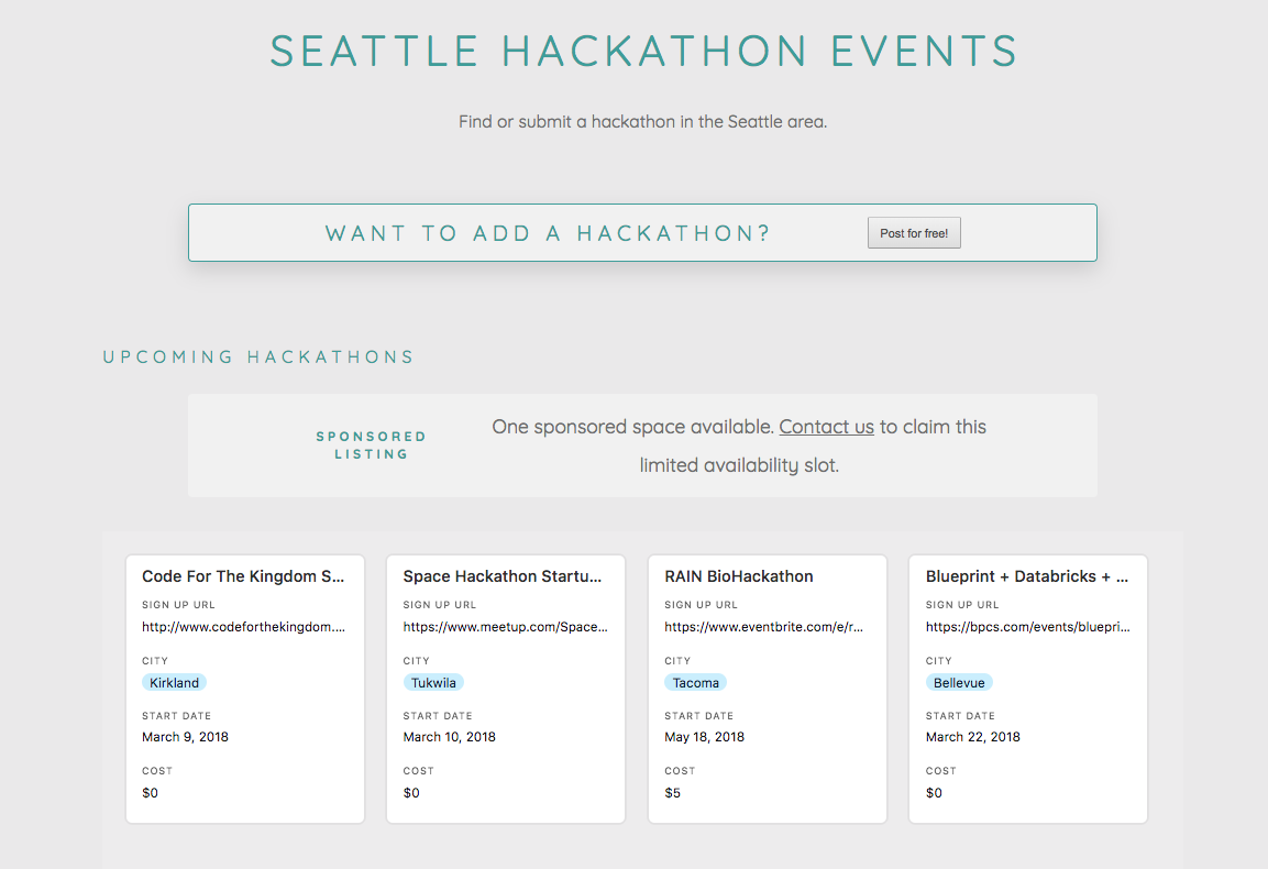 Seattle Hackathons gallery image