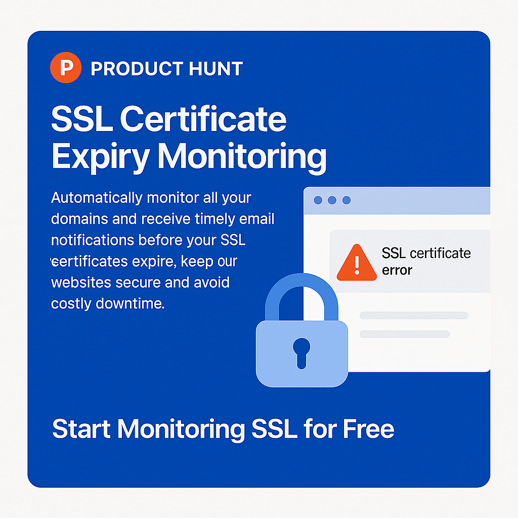 SSL 모니터 - SSL 모니터 : SSL 인증서 만료 모니터링 미디어 3