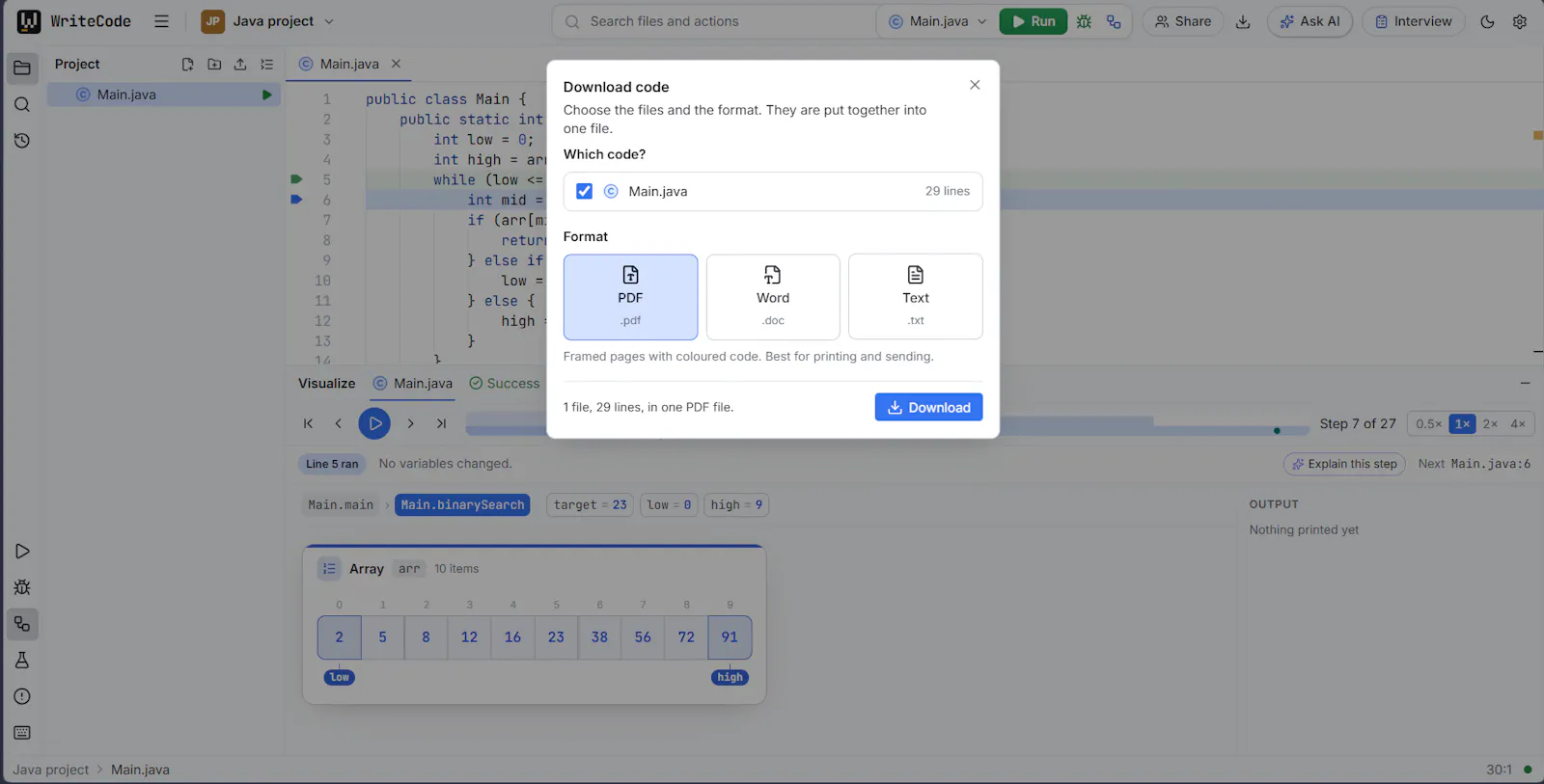 WriteCode screenshot 5