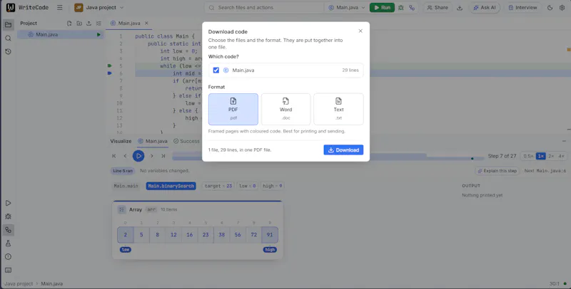 WriteCode screenshot 5