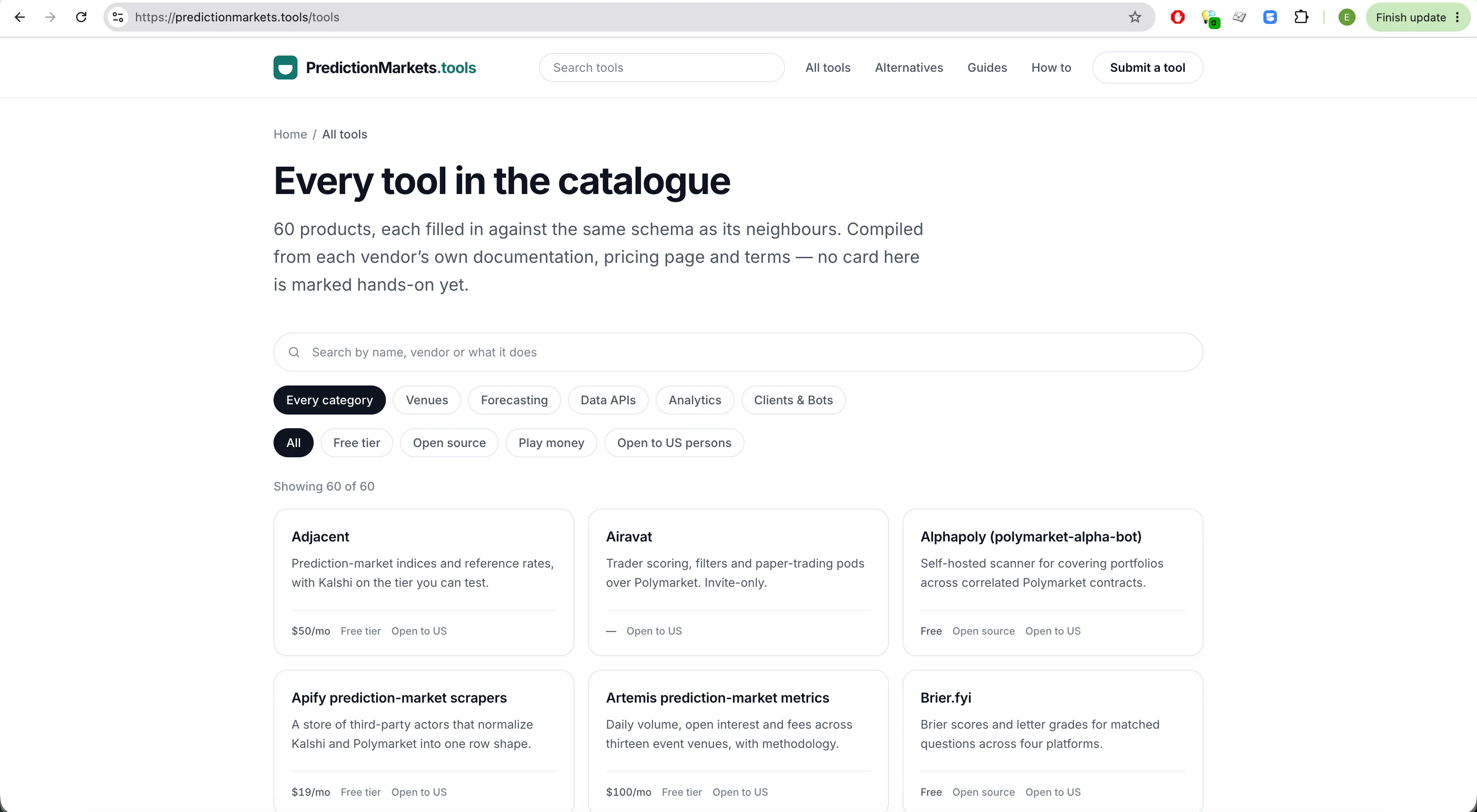 PredictionMarkets.tools gallery image