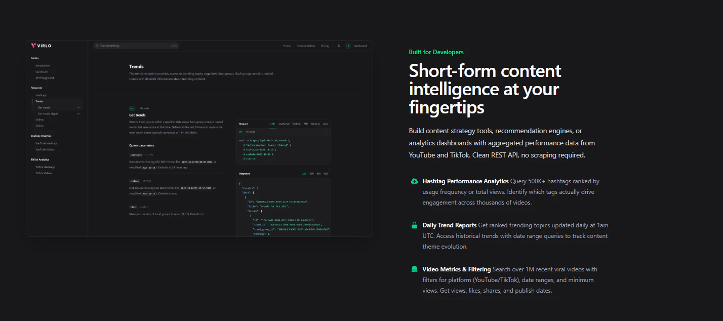 Virlo — screenshot 3 showing tool features and UI