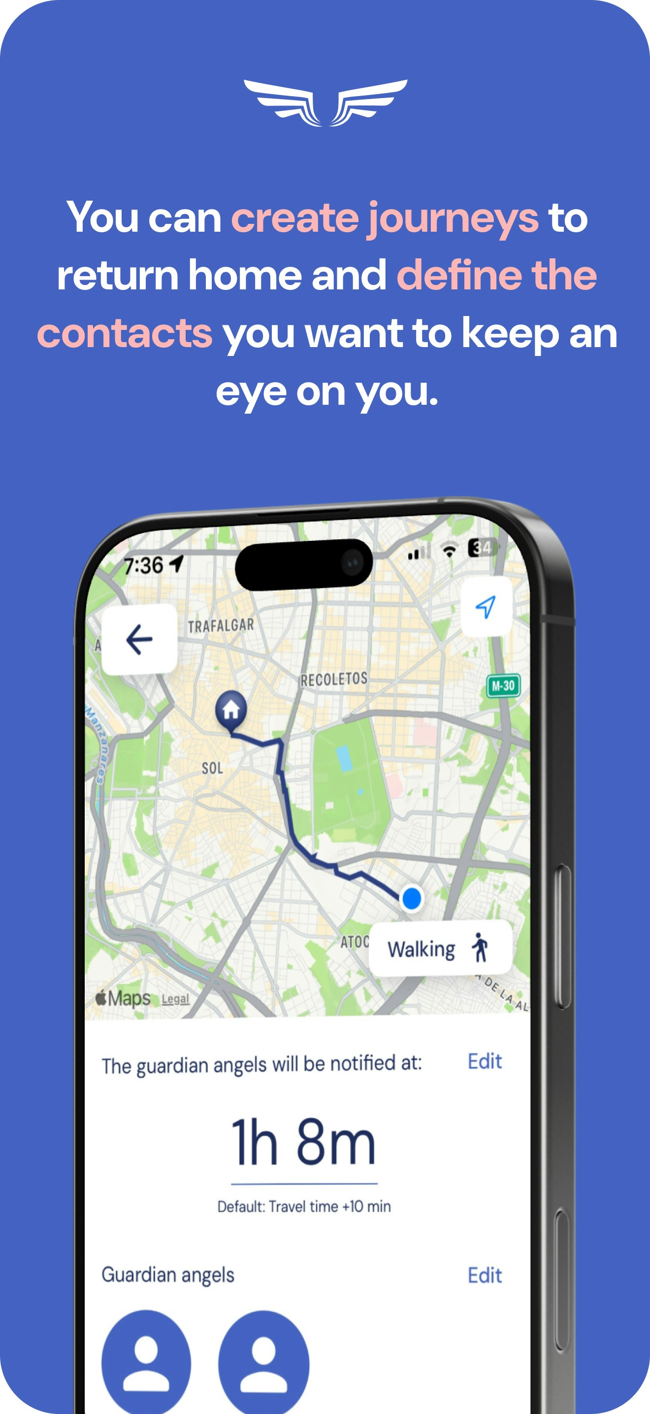 Soter App - Я построил приложение, чтобы почувствовать себя более безопасной, прогуливаясь домой ночью (iOS) медиа 7
